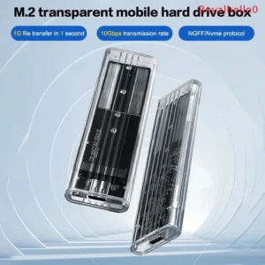 SSD CASE M.2 NVME PCIe NGFF SATA Protocol Case Clear USB Type C